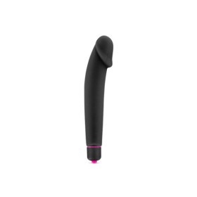 Vibromasseur noir 7 vitesses réaliste silicone lisse 
